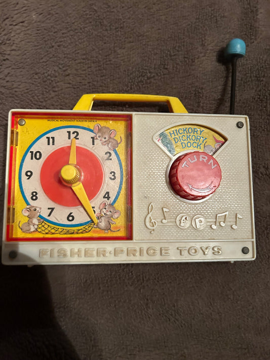 1970’s fisher price hickory, Dickory, doc mouse toy