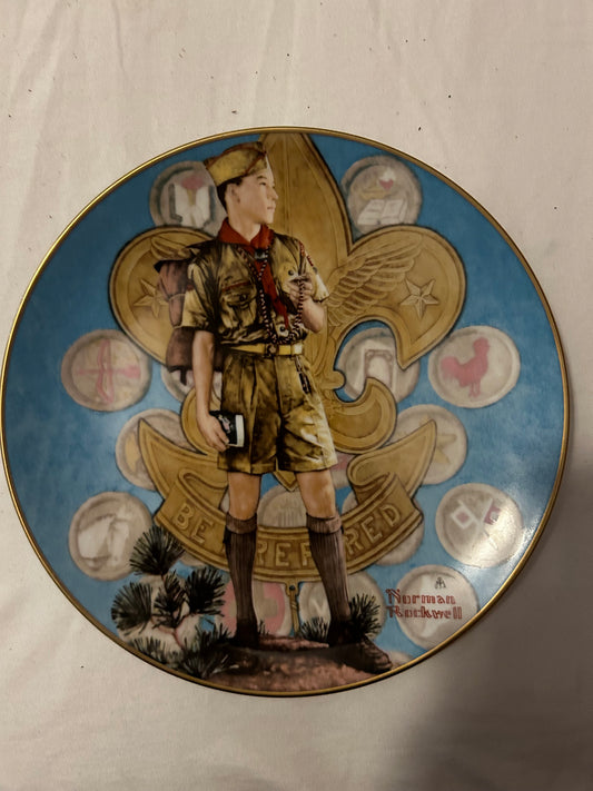 Norman Rockwell Boy Scouts plate