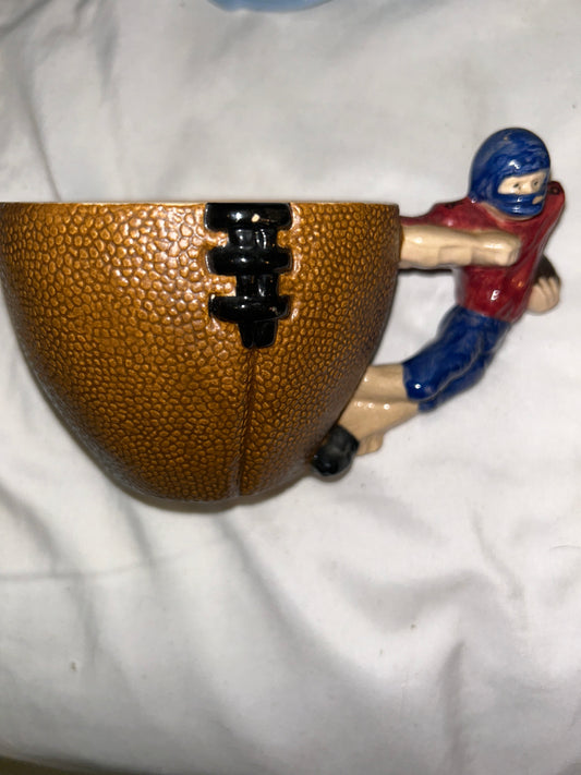 Handmade clay mug